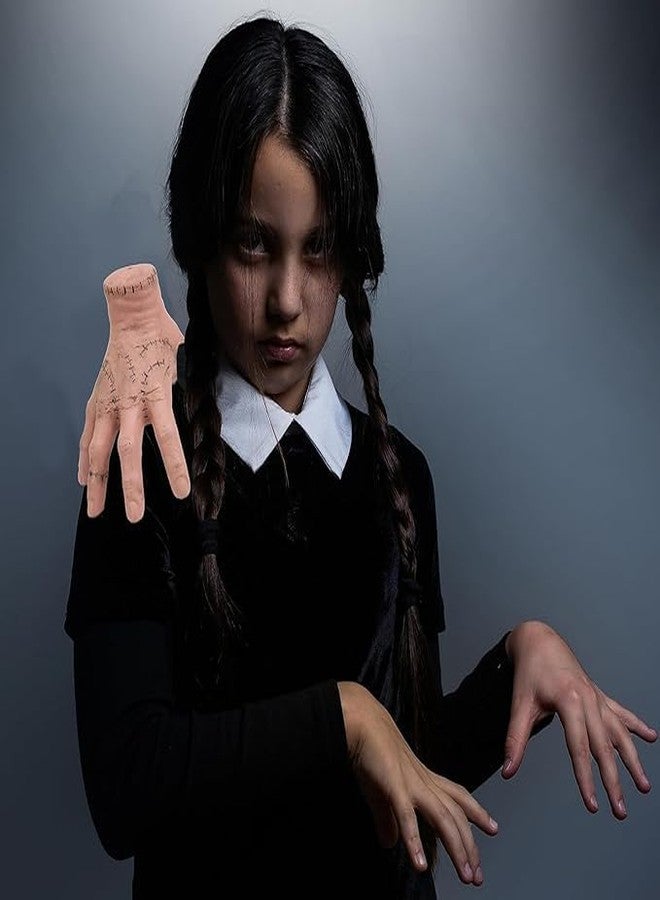 GiftExpress Creepy Latex Thing Hand Prop - Realistic Severed Hand Decoration for Halloween, Gothic Cosplay, Wednesday Inspired Horror Home Décor - Image 3